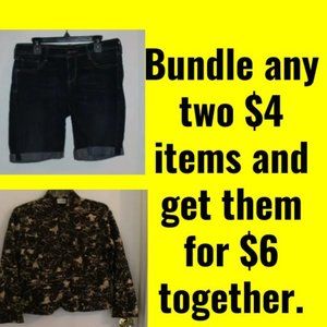 Bundle any two $4 items & get them both for $6.